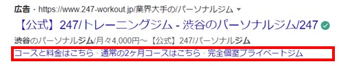 構造化スニペット表示オプション