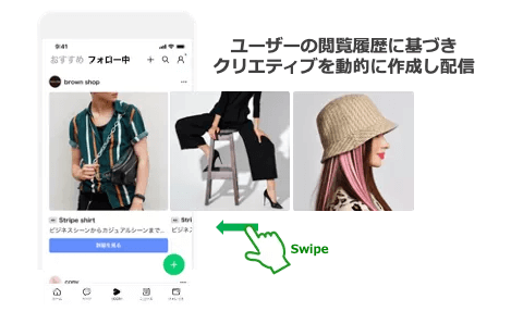 LINE広告 ダイナミック