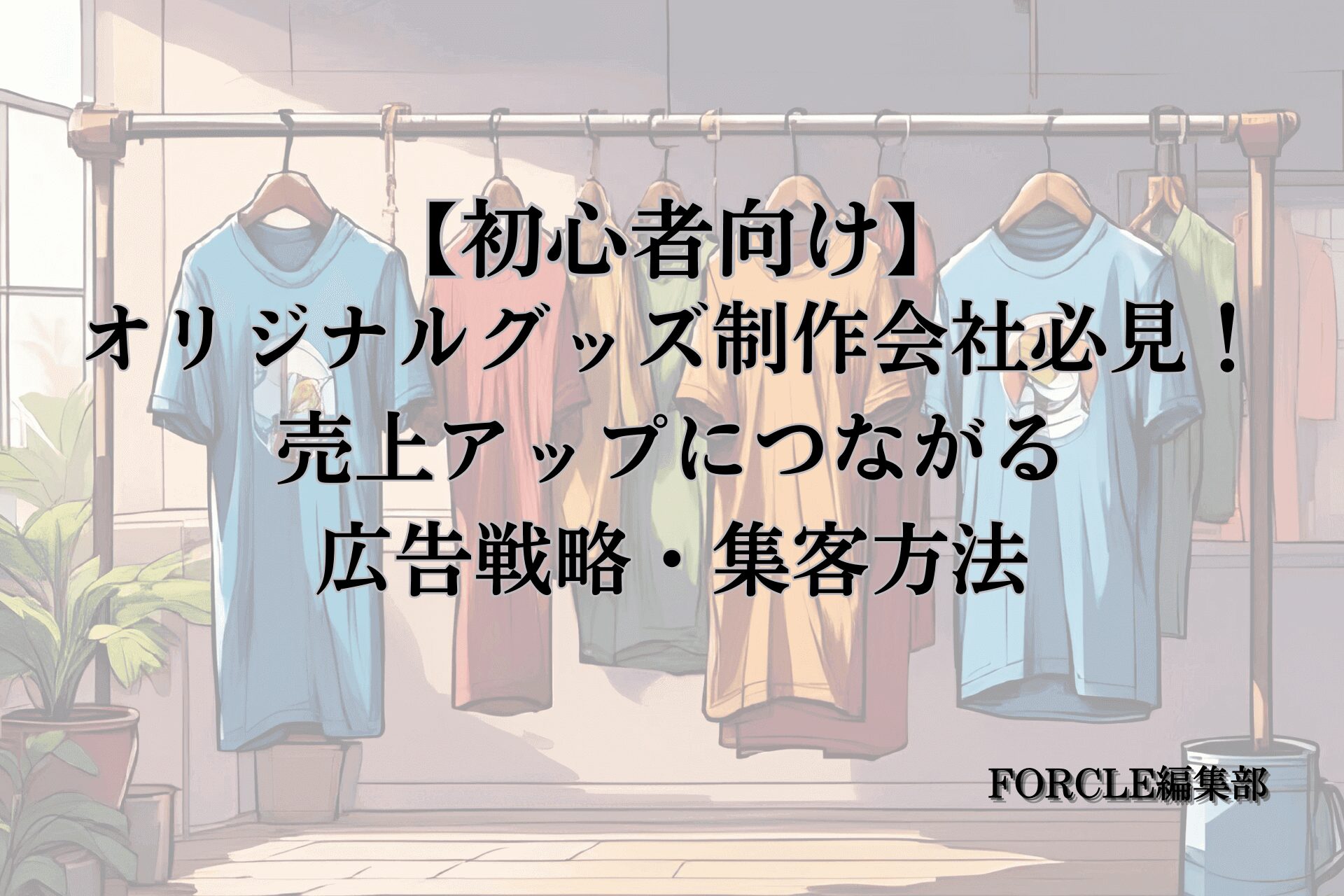 【初心者向け】オリジナルグッズ制作会社必見！売上アップにつながる広告戦略・集客方法